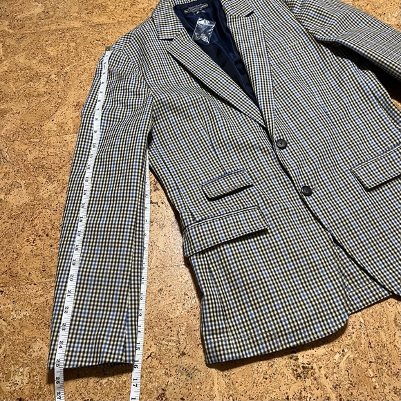 J. Peterman Company Men’s Cotton Checkered Plaid Sports Coat Blazer NWOT Sz 38 - Picture 16 of 16